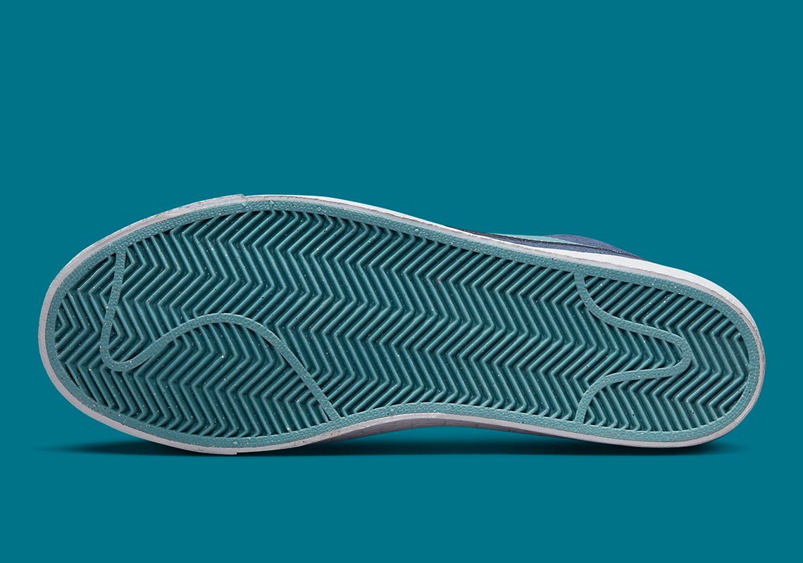 Nike SB Blazer Mid thêm mẫu với màu Navy và màu xanh mòng két (teal) - 6