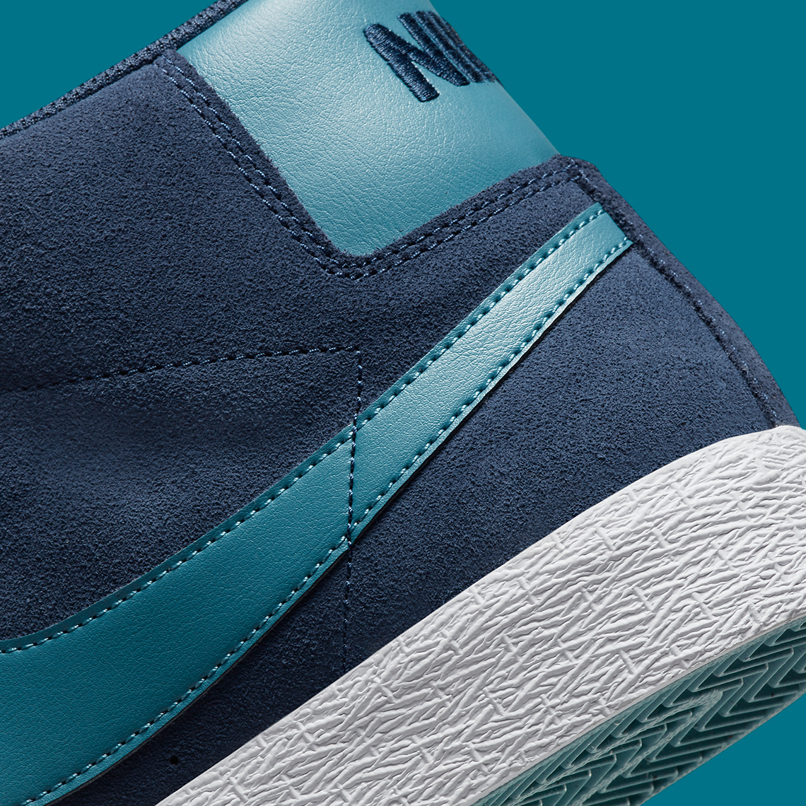 Nike SB Blazer Mid thêm mẫu với màu Navy và màu xanh mòng két (teal) - 7