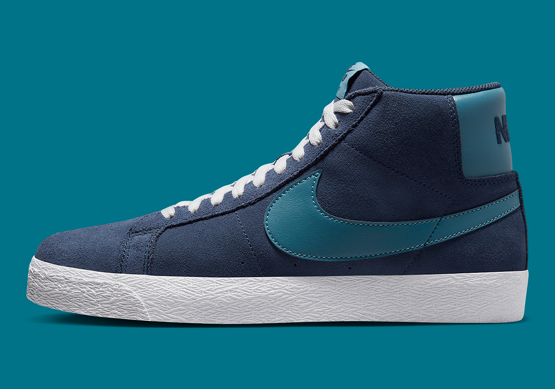 Nike SB Blazer Mid thêm mẫu với màu Navy và màu xanh mòng két (teal)