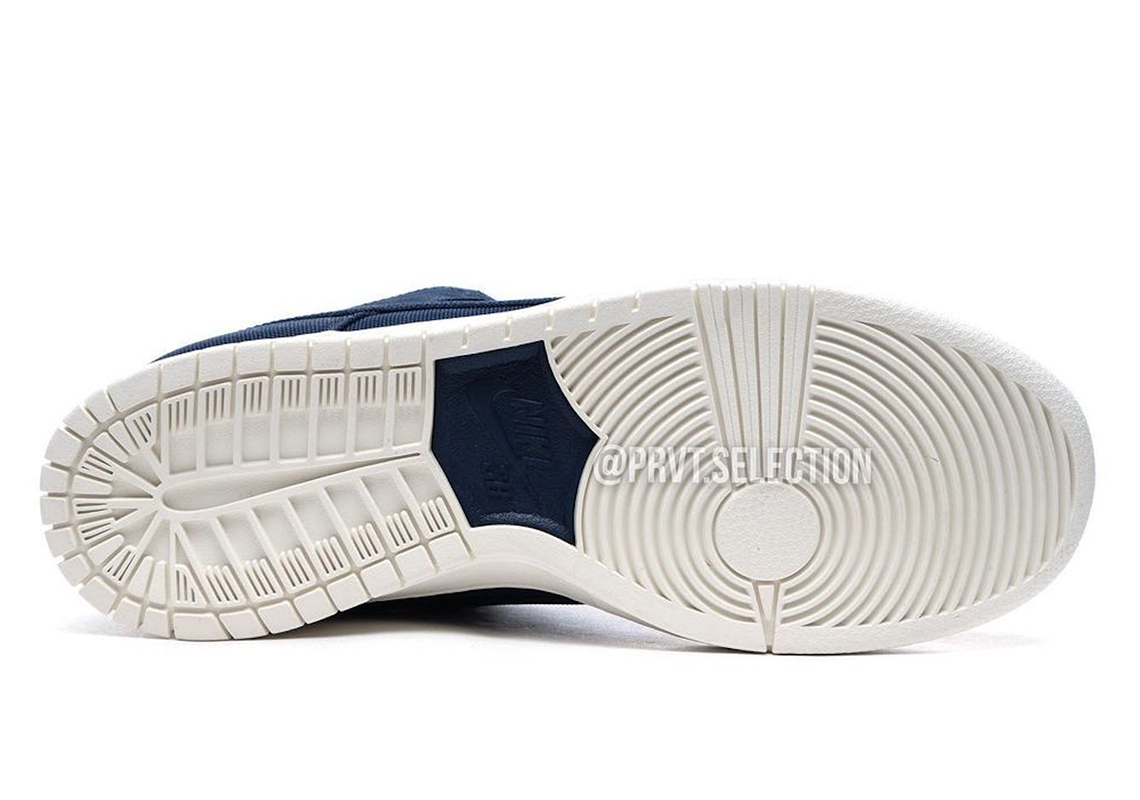 Nike SB Dunk Low có phần mũi giày màu Navy/Wheat Toe - 7