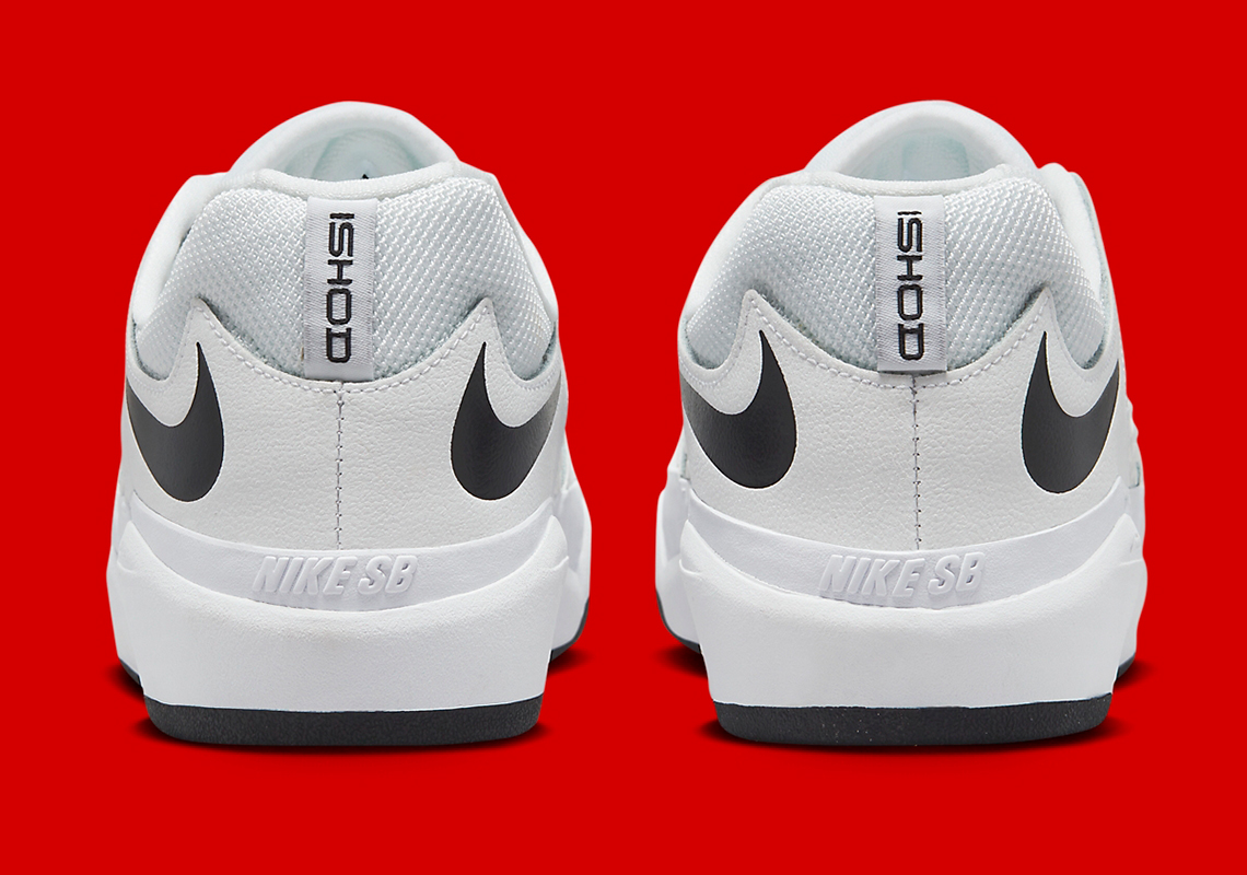 Nike SB Ishod sạch sẽ với màu trắng/đen - 5