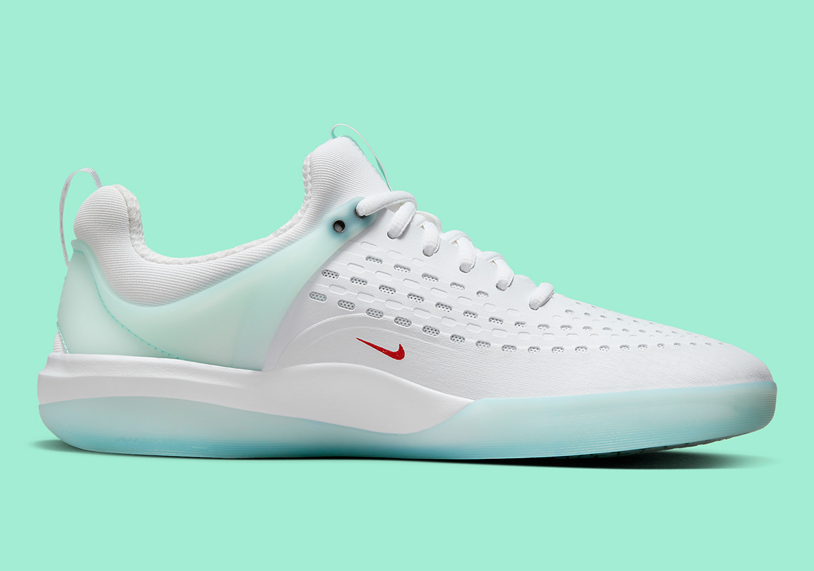 Nike SB Nyjah 3 'Skylight': Sự kết hợp tinh tế của trắng, đỏ và xanh trong phiên bản mới - 3