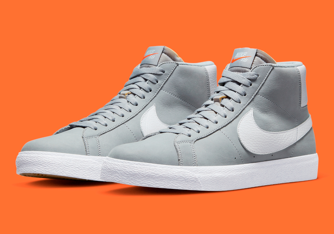 Nike SB Orange Label đã mang đến cho Blazer Mid một lớp trang điểm màu xám - 1