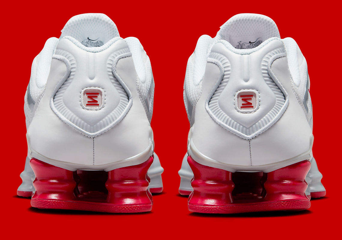 Nike Shox TL Nữ 2024: Sức Hút Quyến Rũ của Màu Platinum Tint/Gym Red - 11