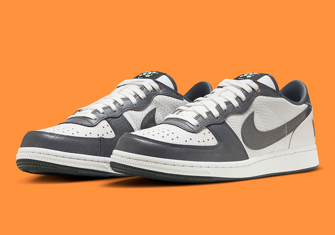 Nike Terminator Low 'Black/Cream/Orange' - Thiết kế mới lạ với họa tiết da rắn và kết hợp màu sắc độc đáo! - 1