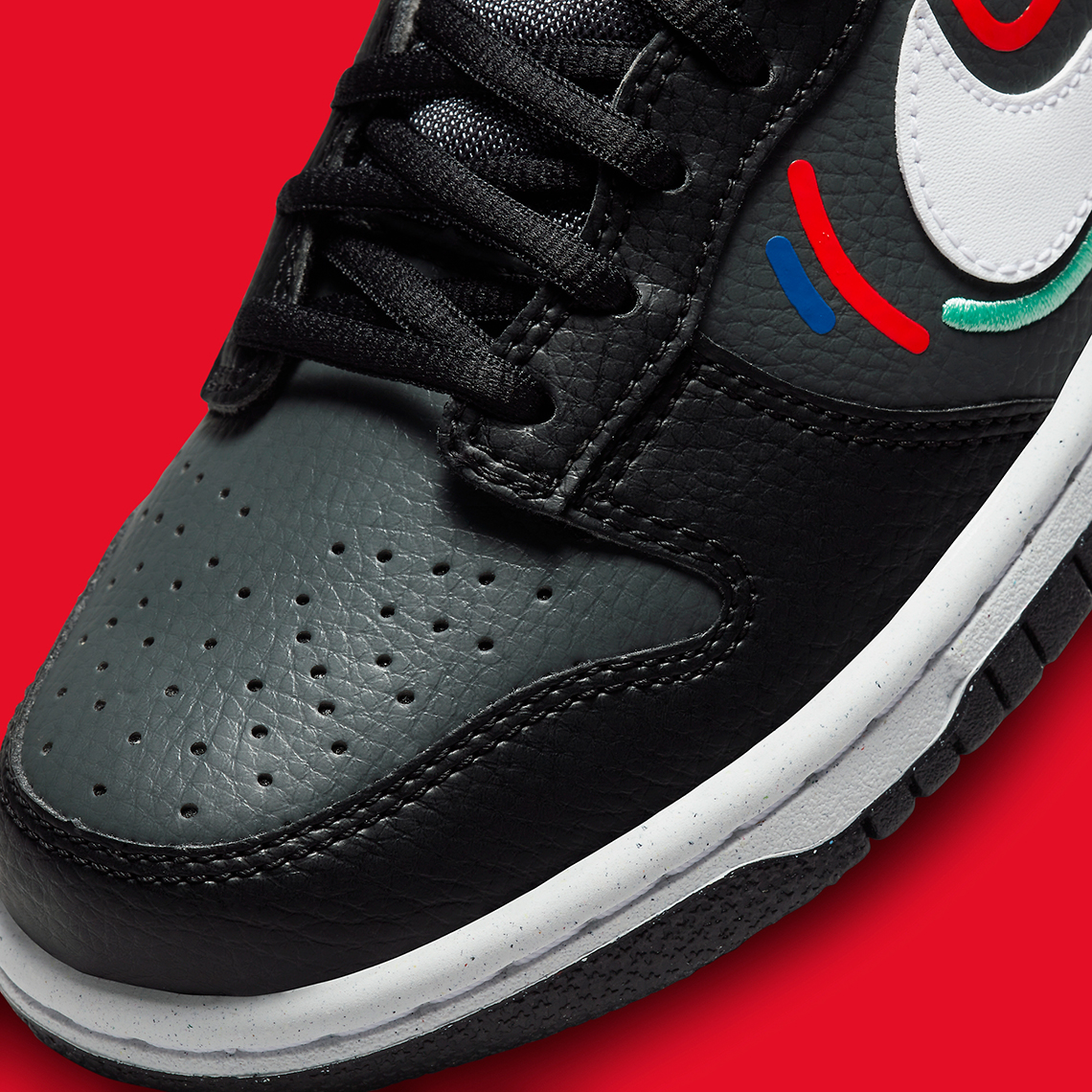 Nike trang trí Dunk Low với các dòng nhiều màu - 7
