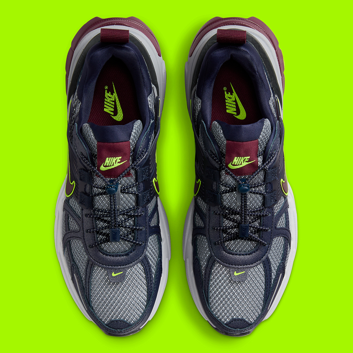 Nike V2K Run Obsidian/Burgundy: Giày Chạy Màu Sắc Đậm Cho Buổi Tối - 6