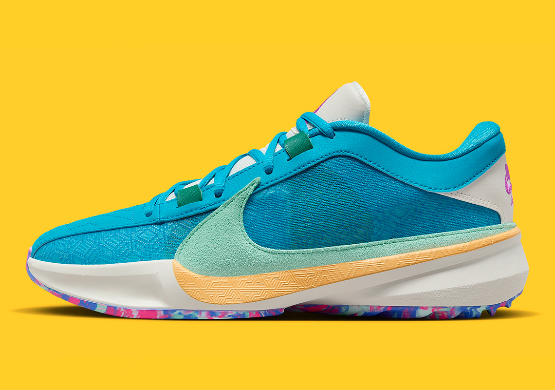 Nike Zoom Freak 5 Teal/Mint - Sự hòa quyện của màu xanh biển và màu bạc! - 2