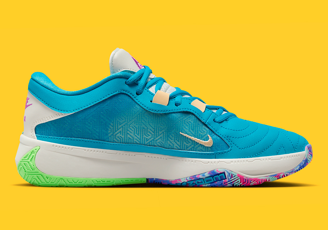 Nike Zoom Freak 5 Teal/Mint - Sự hòa quyện của màu xanh biển và màu bạc! - 3