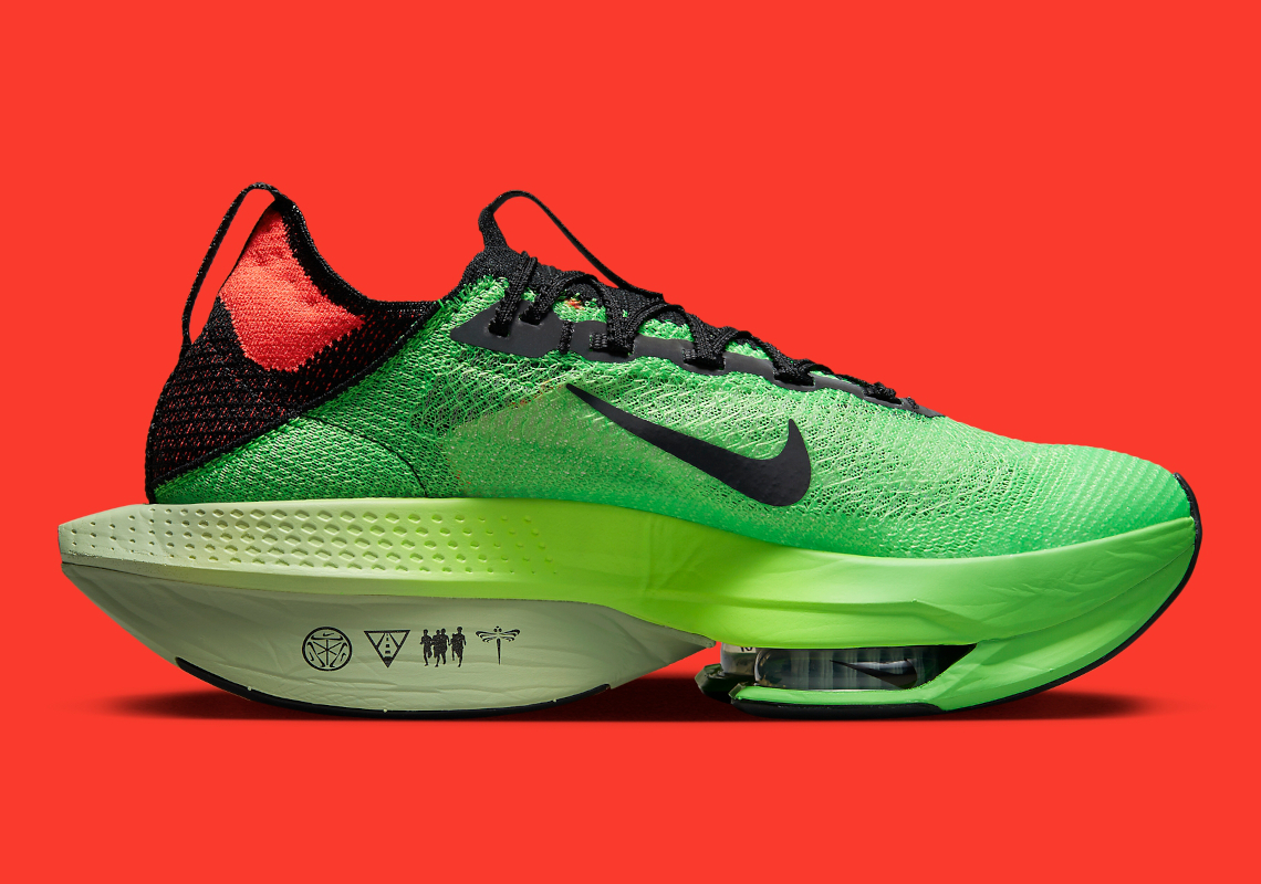 Nike ZoomX AlphaFly NEXT% 2 Ekiden có màu xanh lục nhạt - 3