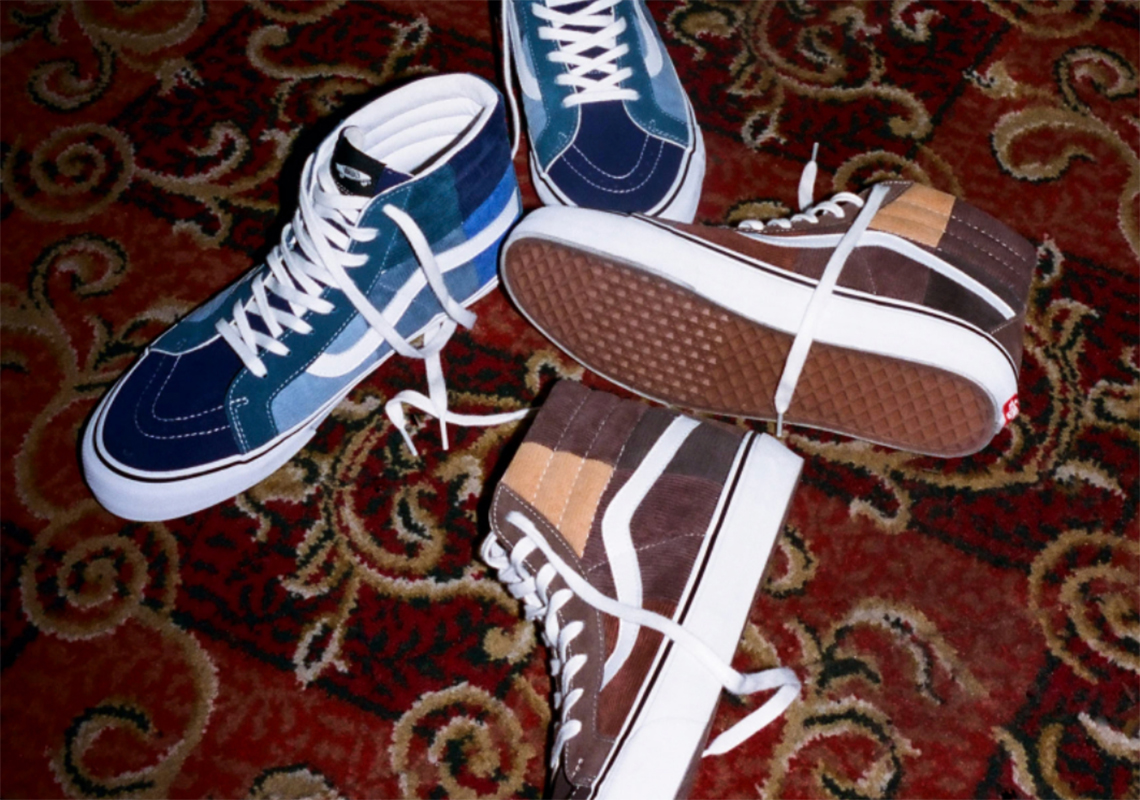 Noah và Vans hợp tác: Ra mắt bộ đôi Vans Vault Sk8-Hi Corduroy Patchwork với thiết kế độc đáo!