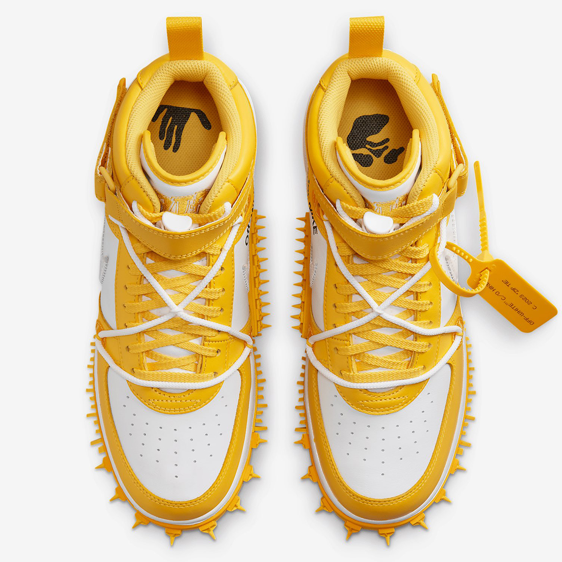 Off-White và Nike Ra Mắt Phiên Bản Air Force 1 Mid 'Varsity Maize' Sặc Sỡ - 4