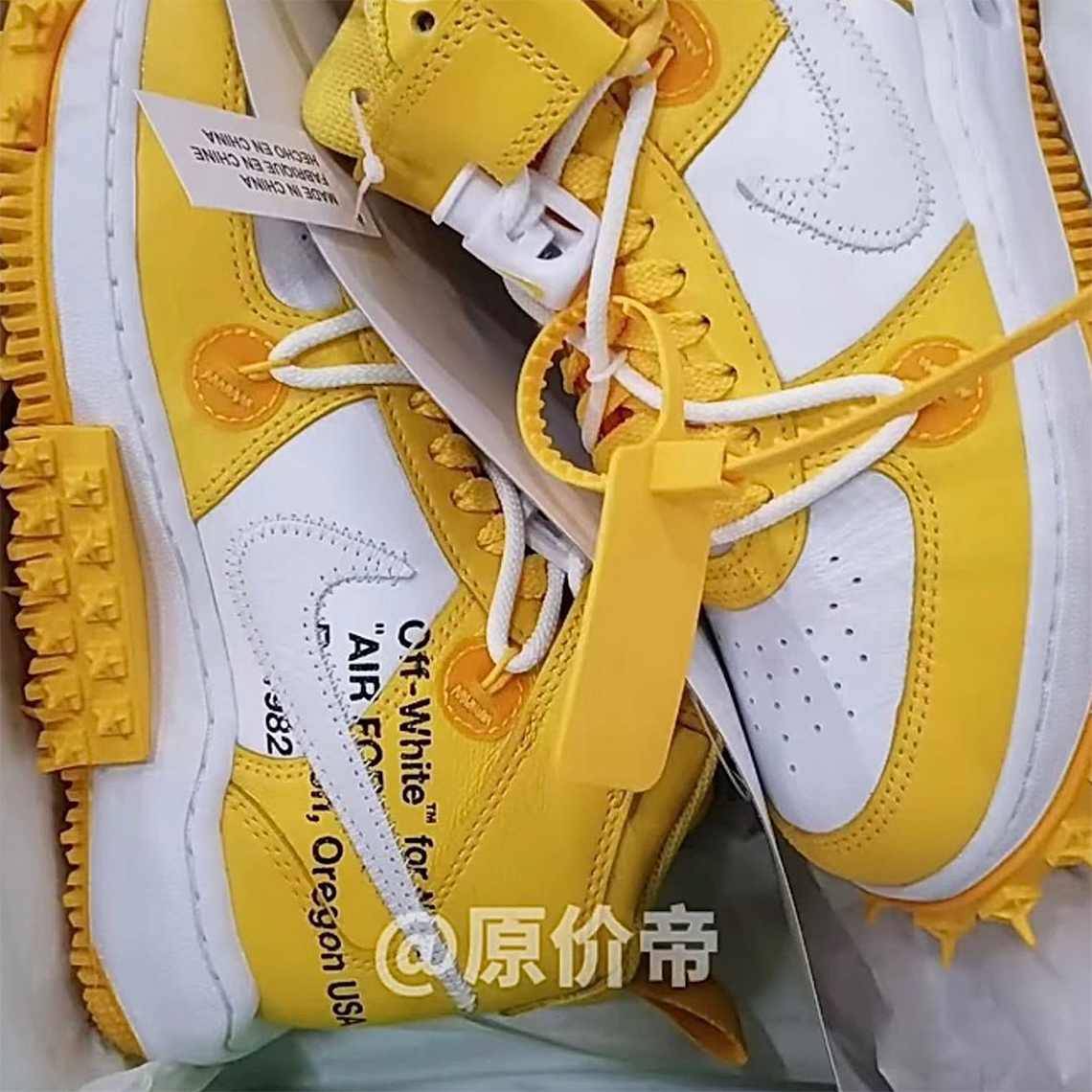 Off-White x Nike Air Force 1 Mid Grim Reaper sẽ được phát hành với màu Vàng Canary - 2
