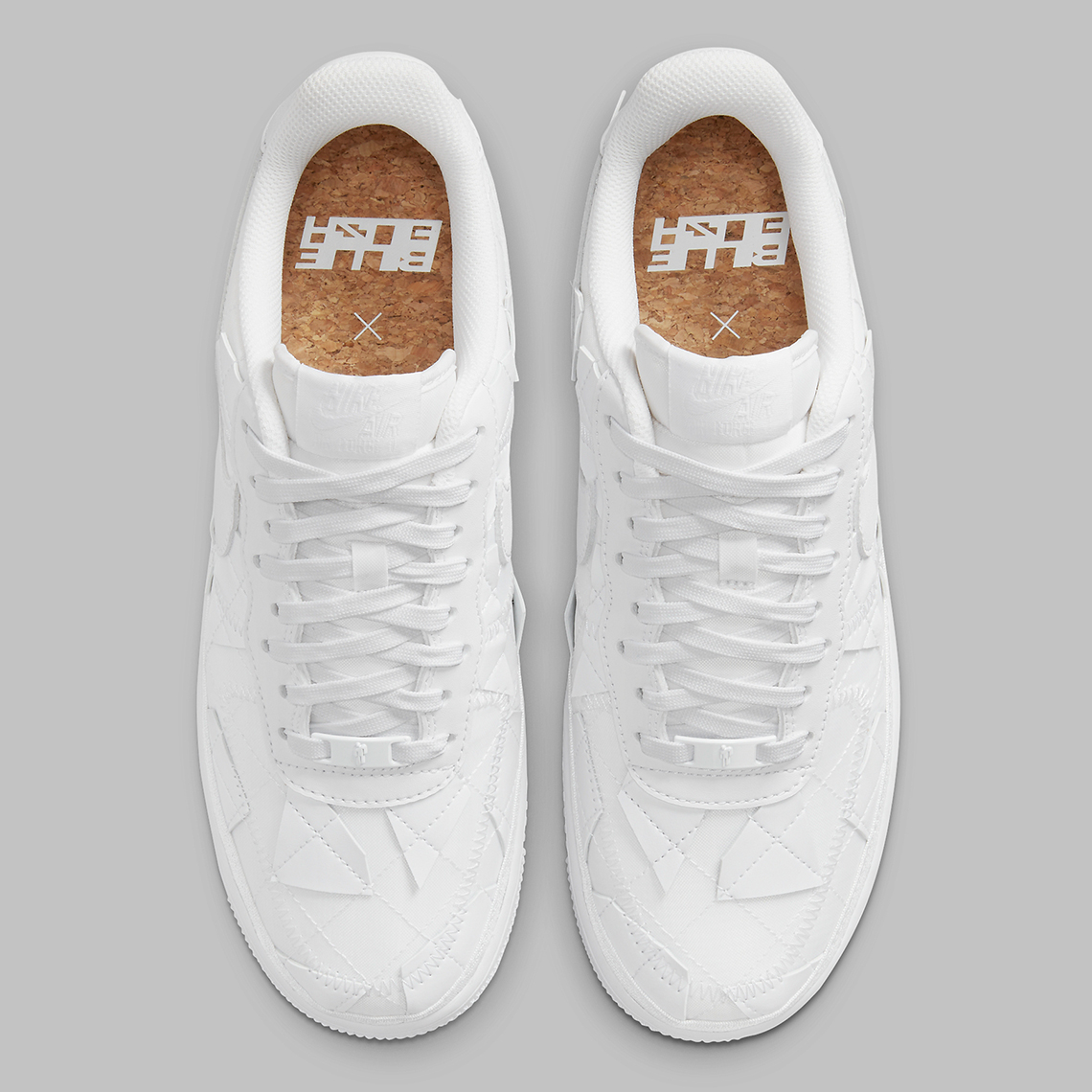 Phiên bản giày Billie Eilish x Nike Air Force 1 patchwork quay trở lại với màu trắng tinh khiết - 5