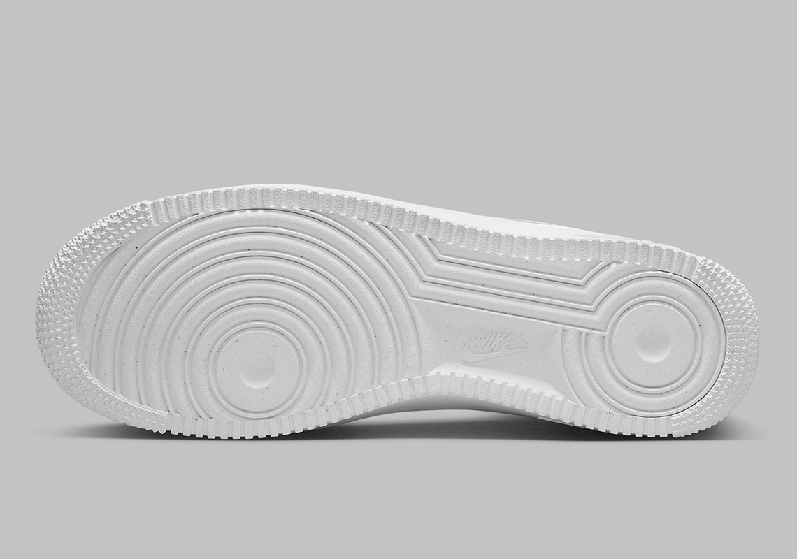 Phiên bản giày Billie Eilish x Nike Air Force 1 patchwork quay trở lại với màu trắng tinh khiết - 7