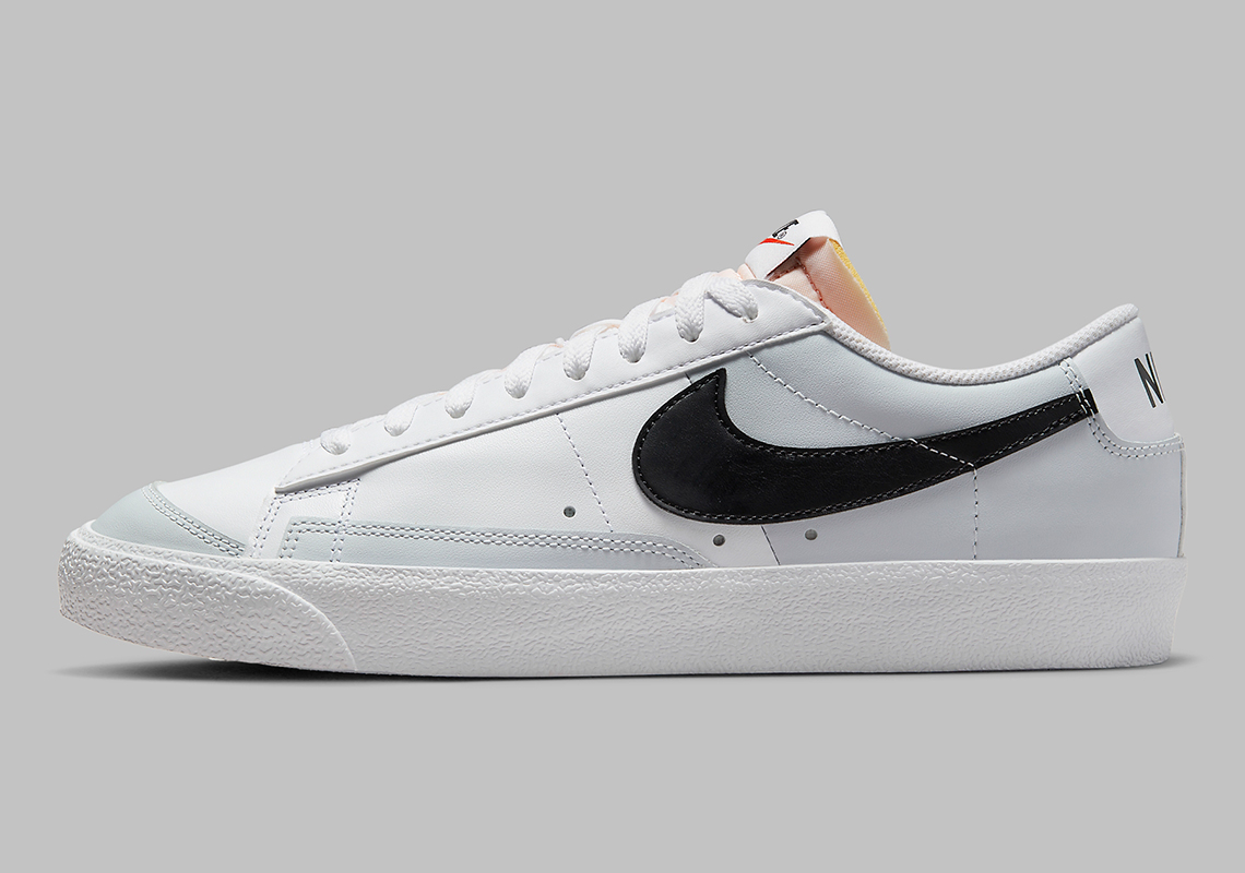 Phối màu trắng, xám và đen đơn giản nhưng linh hoạt xuất hiện trên Nike Blazer Low - 1