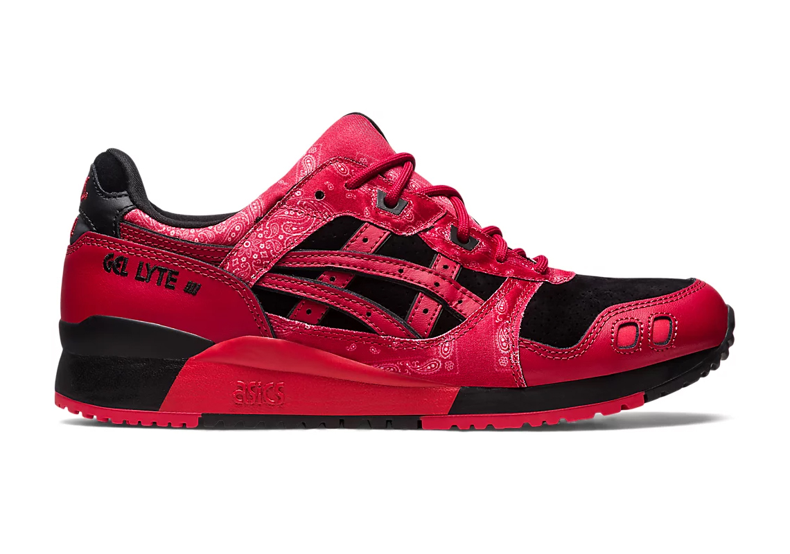 Phong cách riêng với mẫu sneaker ASICS GEL-Lyte III Black Red Bandana - 3