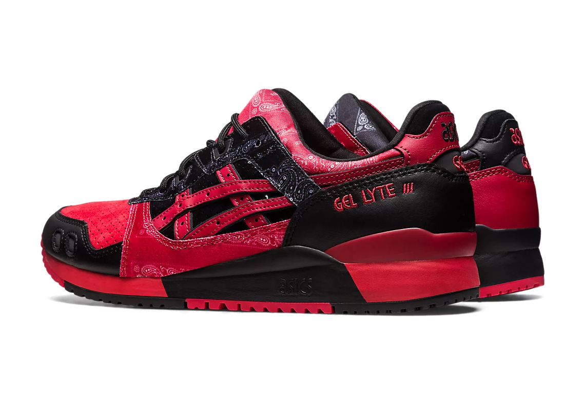 Phong cách riêng với mẫu sneaker ASICS GEL-Lyte III Black Red Bandana - 5