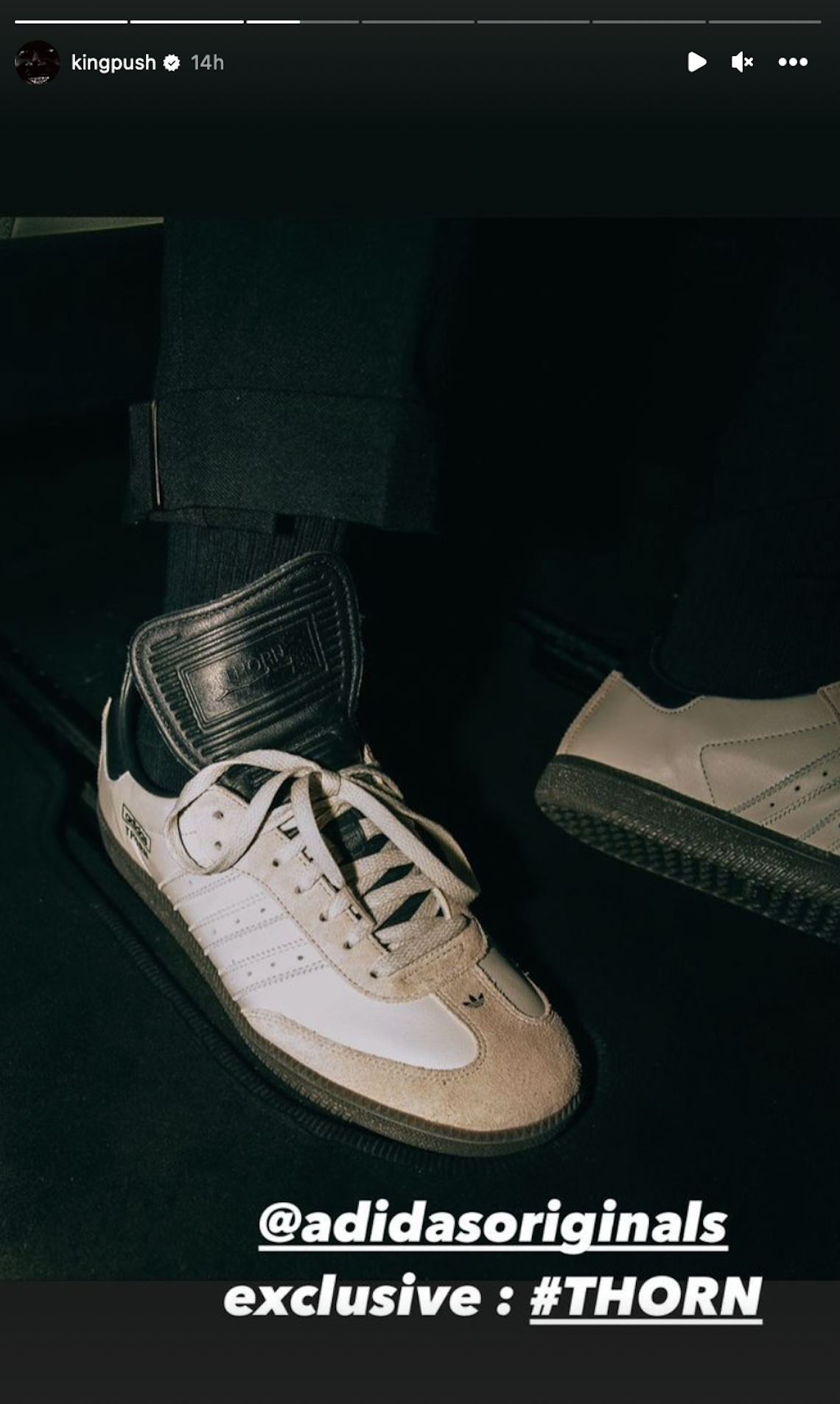 Pusha T đã ra mắt adidas Samba mang nhãn hiệu Thorn tại Tuần lễ thời trang Paris - 3