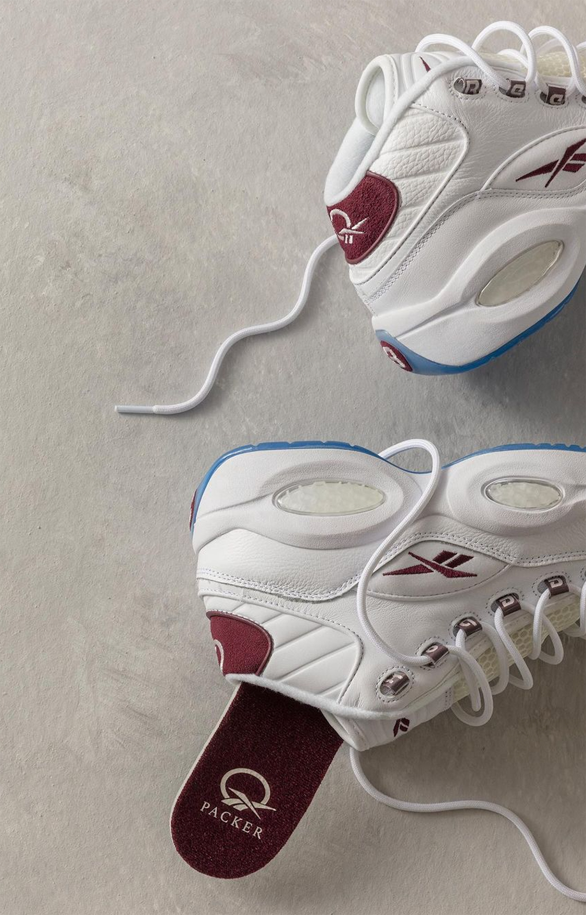 Reebok Question Mid x Packer Shoes: Sự kết hợp mới đầy sang trọng với gam màu burgundy - 2