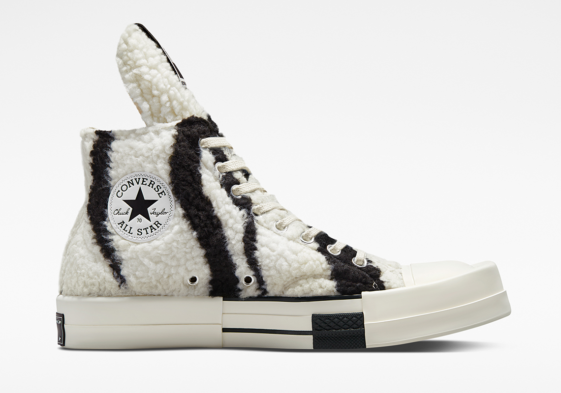 Rick Owens đã mang họa tiết ngựa vằn lên Converse x DRKSHDW TURBODRK Chuck 70 - 2