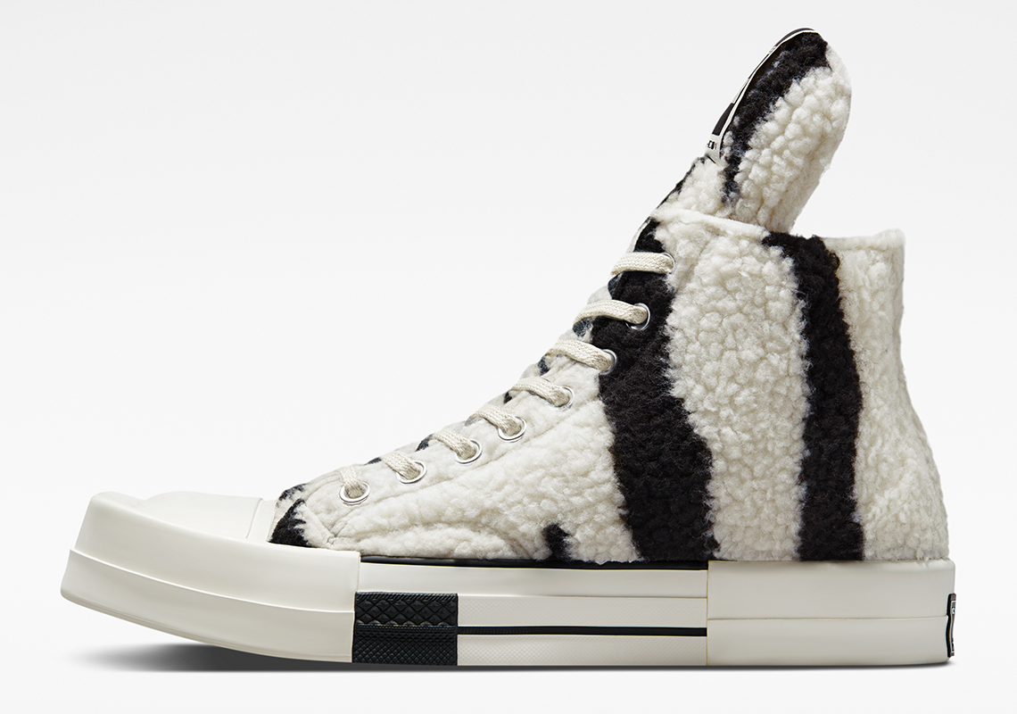 Rick Owens đã mang họa tiết ngựa vằn lên Converse x DRKSHDW TURBODRK Chuck 70 - 3