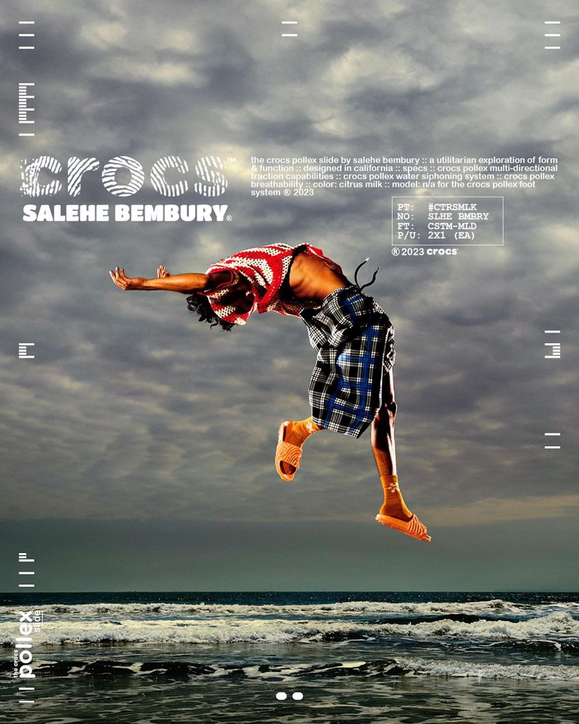 Salehe Bembury giới thiệu Crocs Pollex Slide phiên bản Citrus Milk vào ngày 25/5/2023 - 4