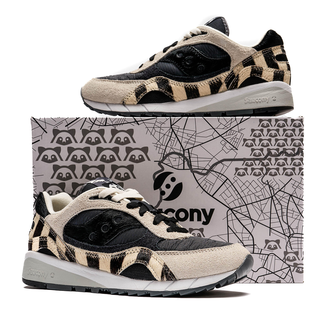 Saucony Shadow 6000 'Raccoon': Sự Kết Hợp Độc Đáo Của Màu Sắc Đen Trắng - 2