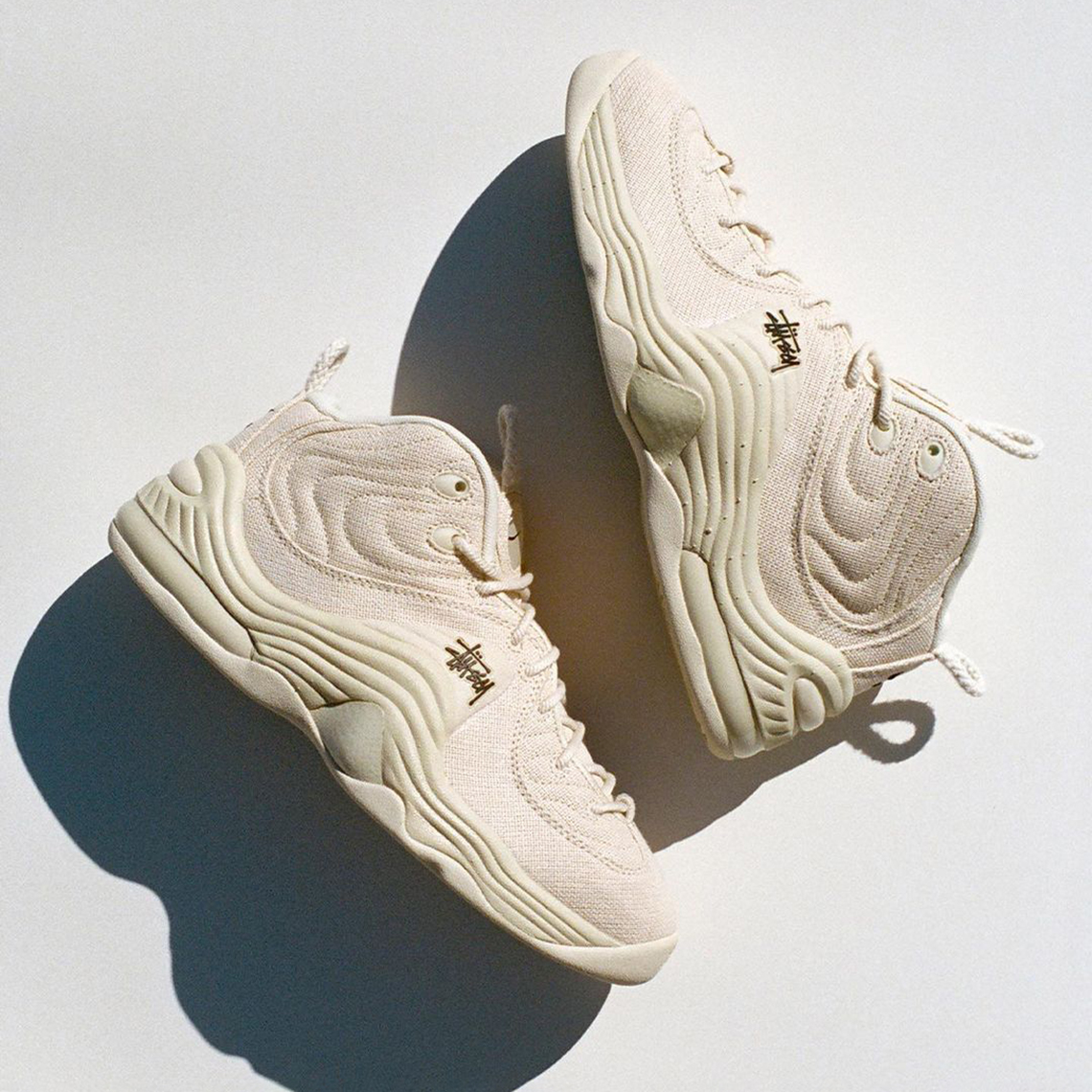 Stussy x Nike Air Penny 2 ra mắt màu Fossil thứ tư - 2