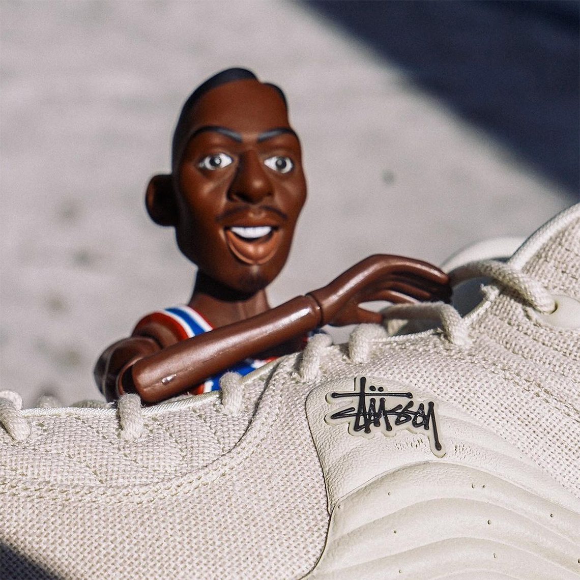 Stussy x Nike Air Penny 2 ra mắt màu Fossil thứ tư - 5