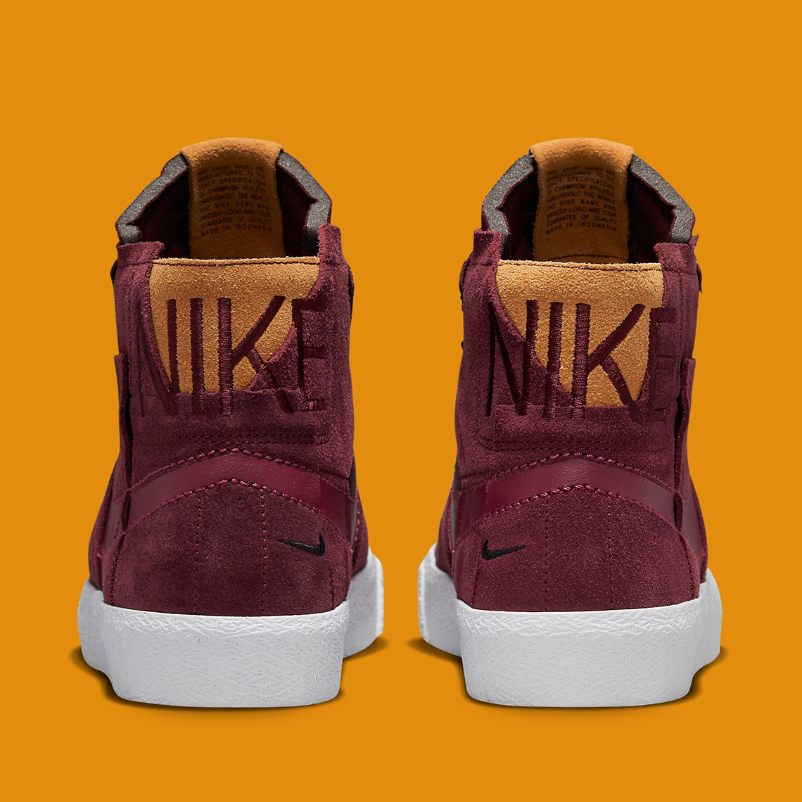 Sự chắp vá của Nike SB Blazer Mid được bọc trong màu hạt dẻ - 4