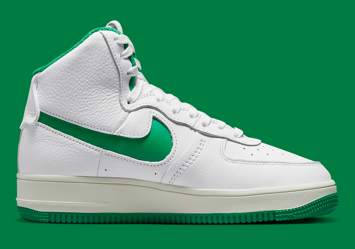 Tác phẩm Nike Air Force 1 trở lại trong sự kết hợp màu trắng/xanh may mắn - 3