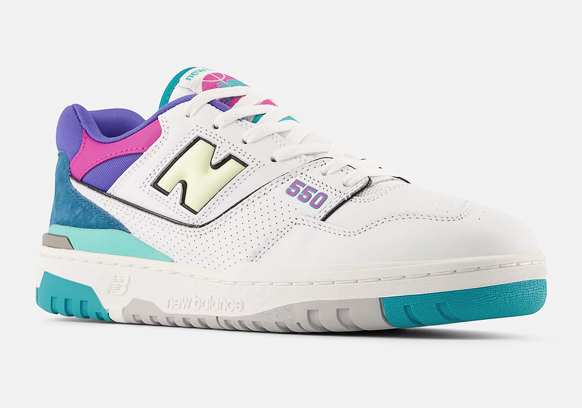 Teal, tím và màu hồng tạo điểm nhấn cho New Balance 550 sắp tới này - 2