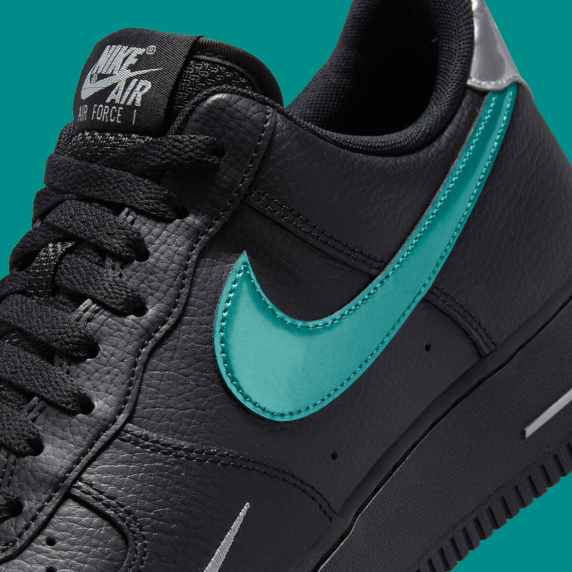 Teal và Silver Accents đã thể hiện chiếc máy bay phản lực Nike Air Force 1 Low này - 7