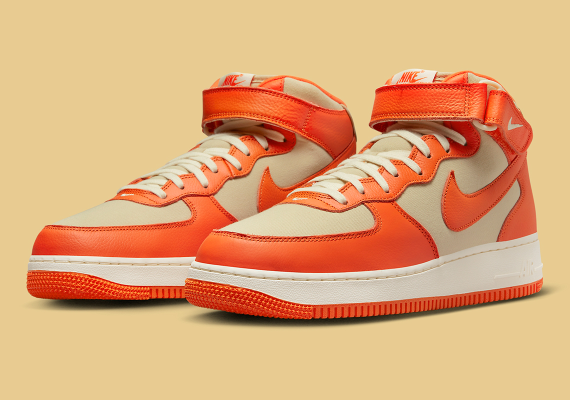 Team Gold và Total Orange mang lại cảm xúc mùa thu cho Nike Air Force 1 Mid