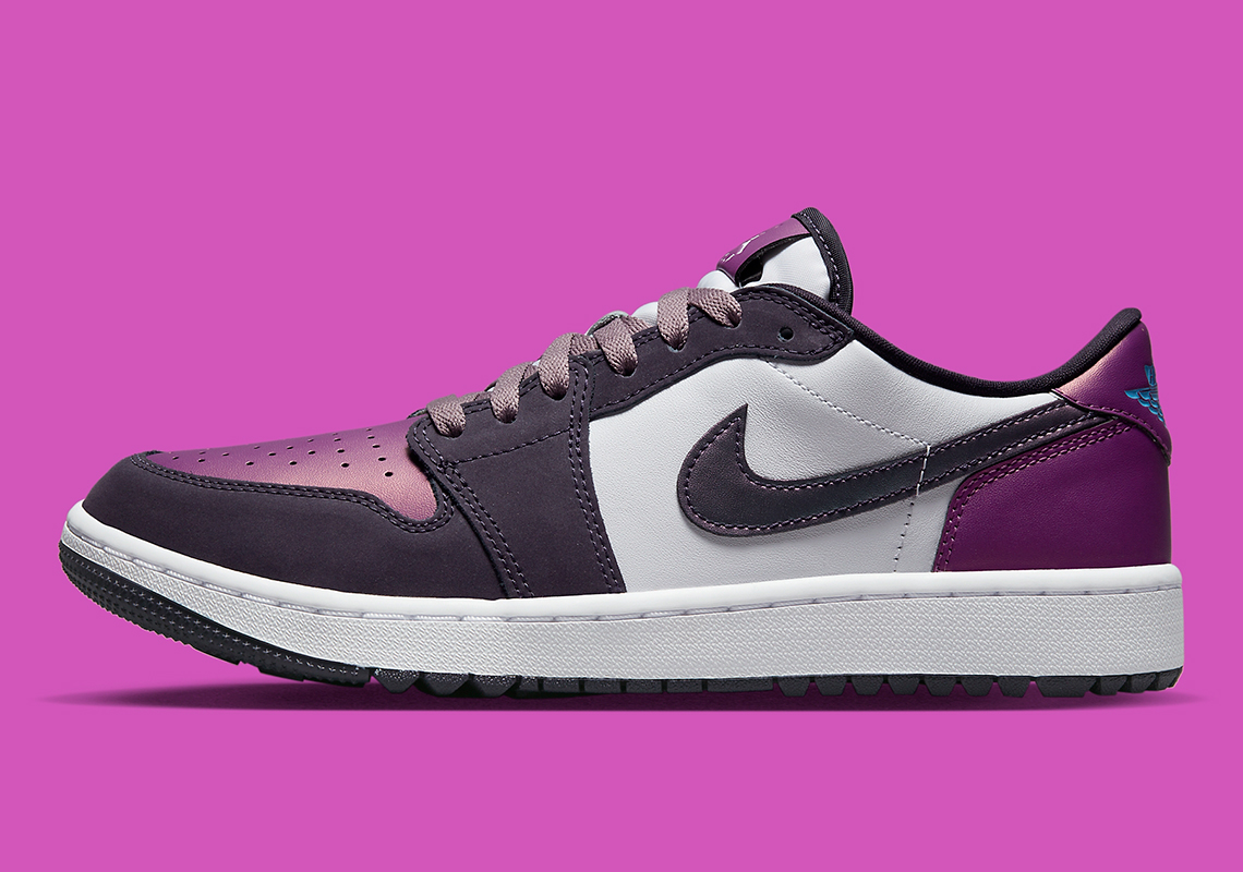 The Air Jordan 1 Low Golf Purple Smoke với 2 sắc thái màu tím - 2