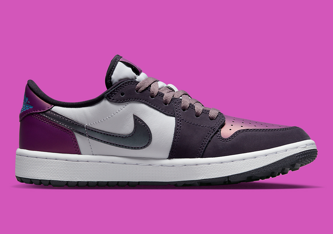 The Air Jordan 1 Low Golf Purple Smoke với 2 sắc thái màu tím - 3