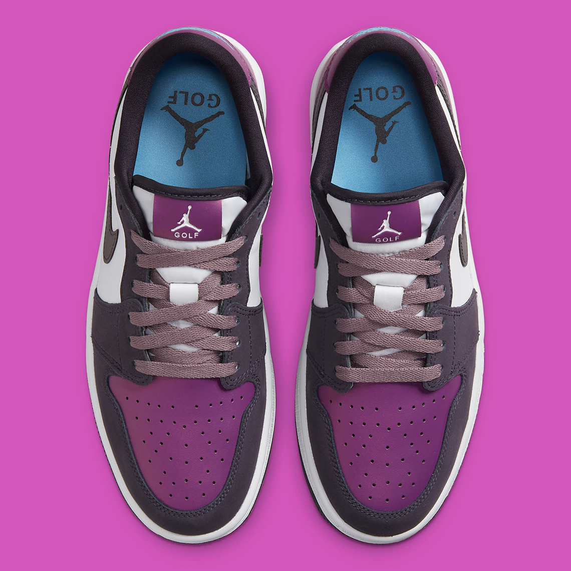 The Air Jordan 1 Low Golf Purple Smoke với 2 sắc thái màu tím - 4