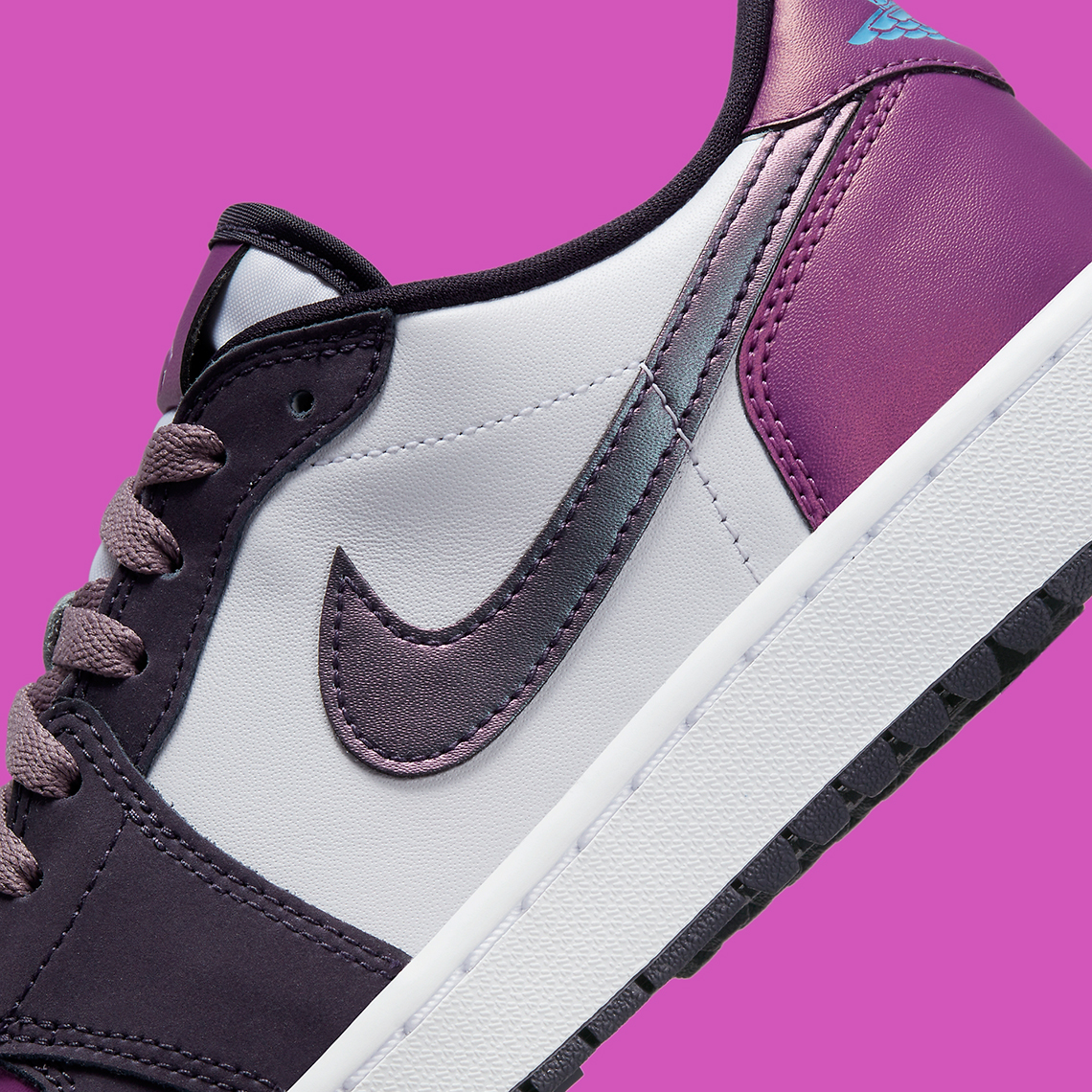 The Air Jordan 1 Low Golf Purple Smoke với 2 sắc thái màu tím - 9