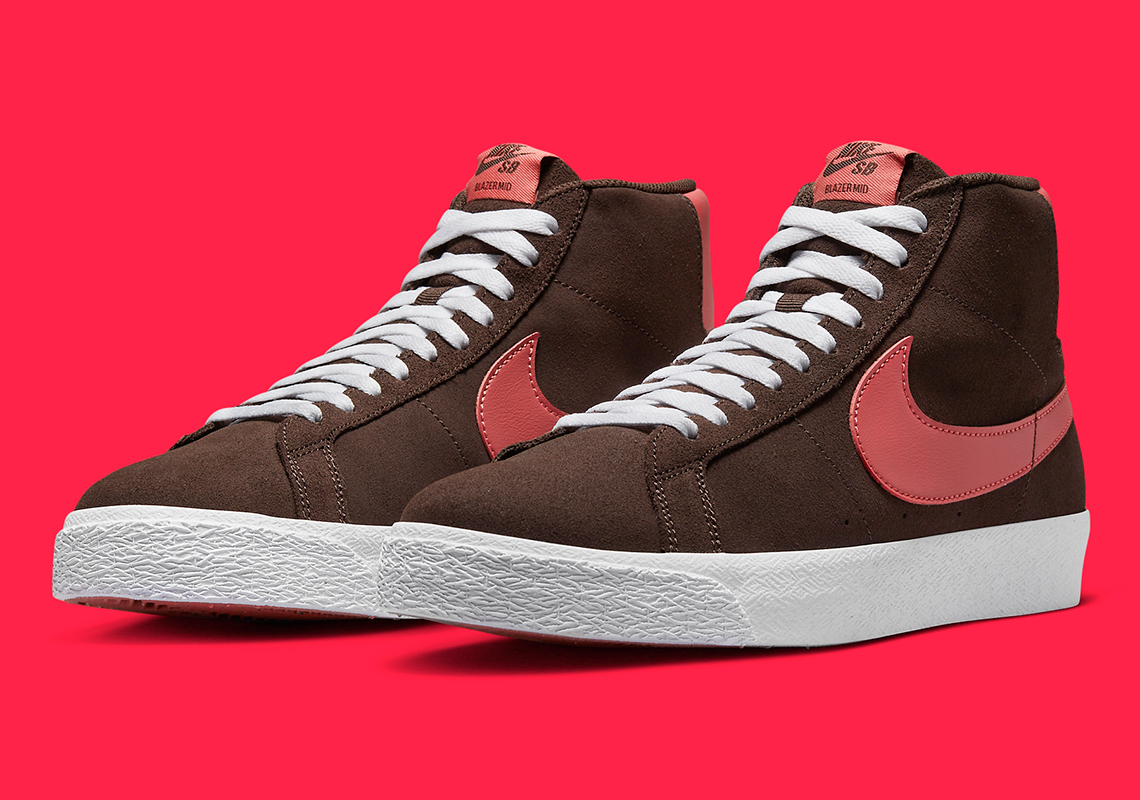 The Nike SB Blazer Mid chuẩn bị  cho mùa thu với màu nâu và hồng