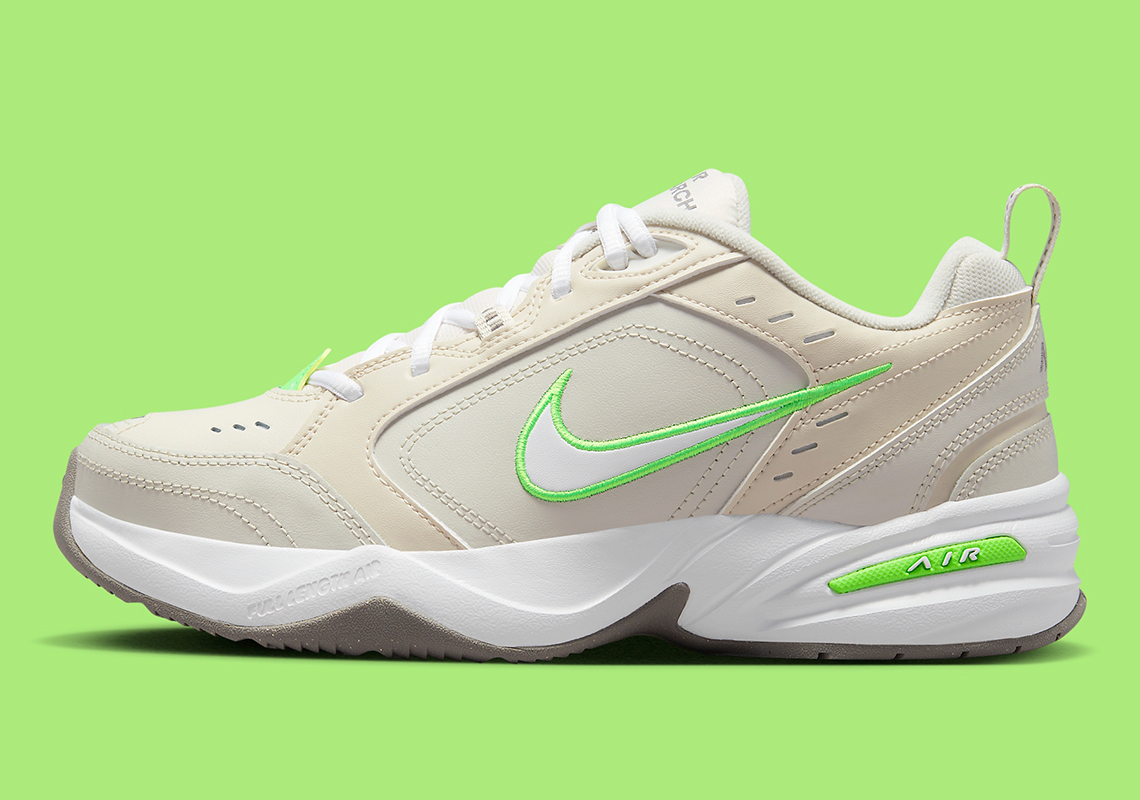 Tông màu Impact Green làm nổi bật Nike Air Monarch IV ưa thích của các bố già - 1