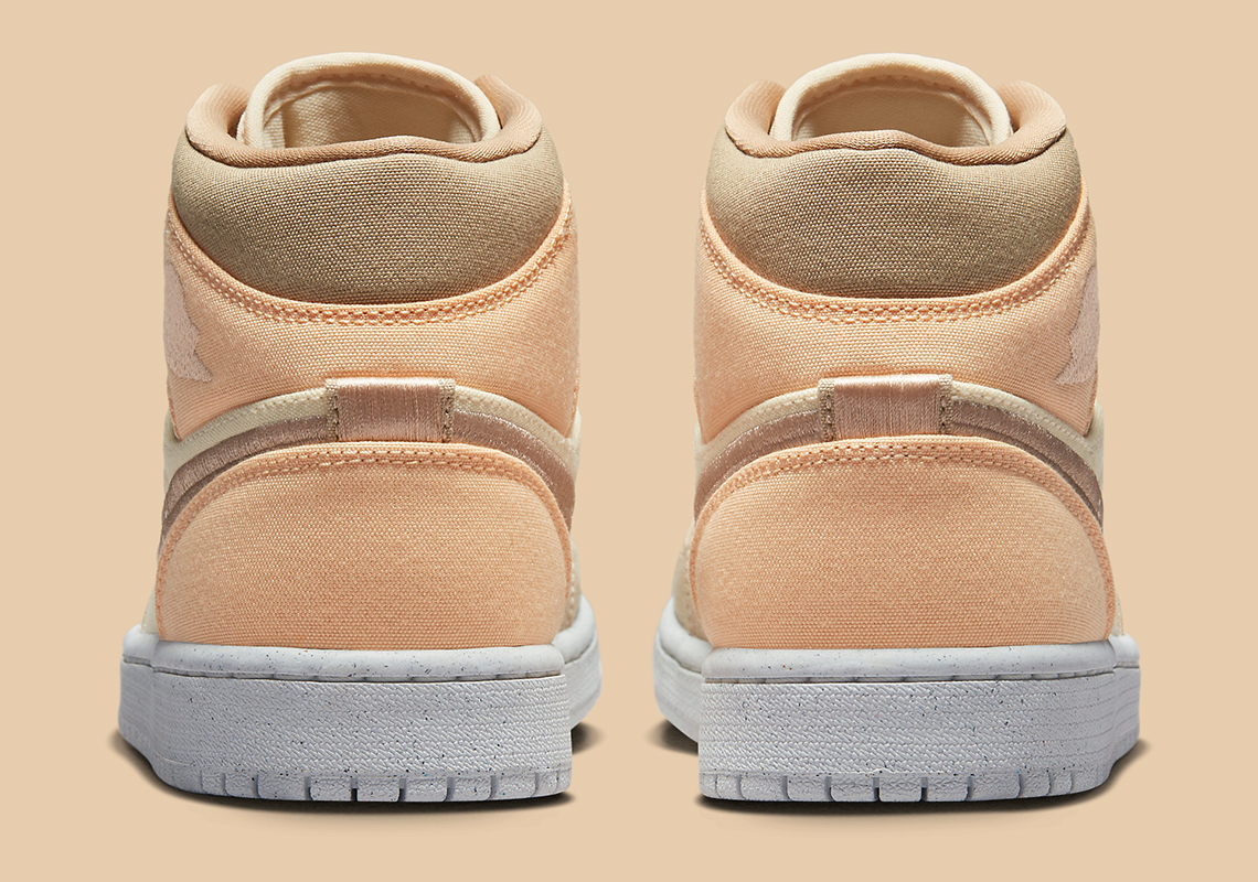 Tông màu kaki chiếm lĩnh chiếc Air Jordan 1 canvas này - 5