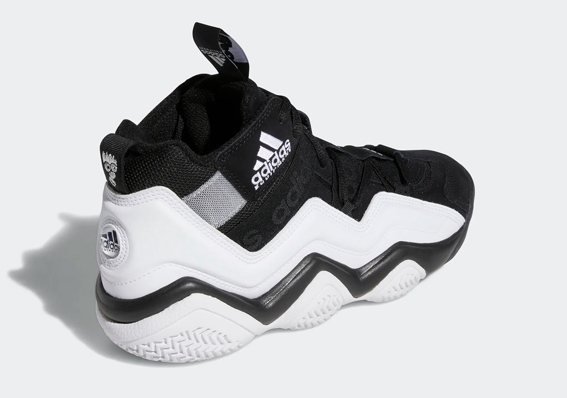 Top Ten 2000 của Adidas khoác lên một bộ trang phục Core Black/Cloud White đối lập - 3