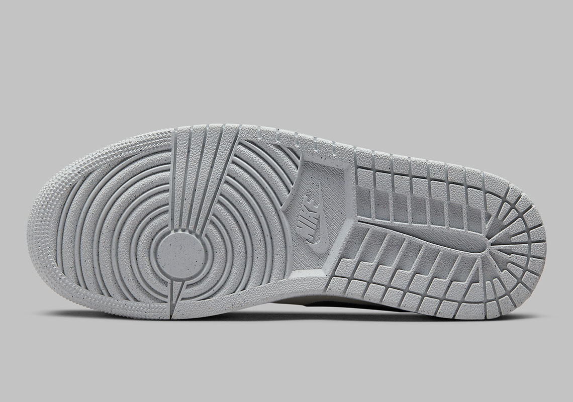 Trang phục có cấu trúc bằng vải và móc khóa thêu Air Jordan 1 Low Steel Grey - 6