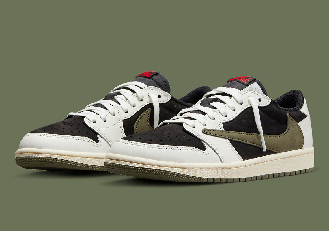 Travis Scott và Jordan Brand phối hợp phát hành đôi giày Air Jordan 1 Low mới: Olive - 2