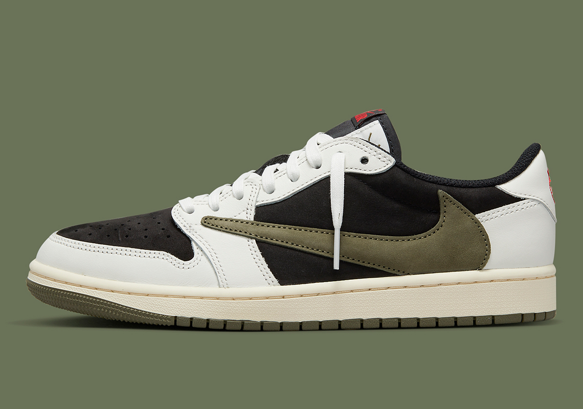 Travis Scott và Jordan Brand phối hợp phát hành đôi giày Air Jordan 1 Low mới: Olive - 3