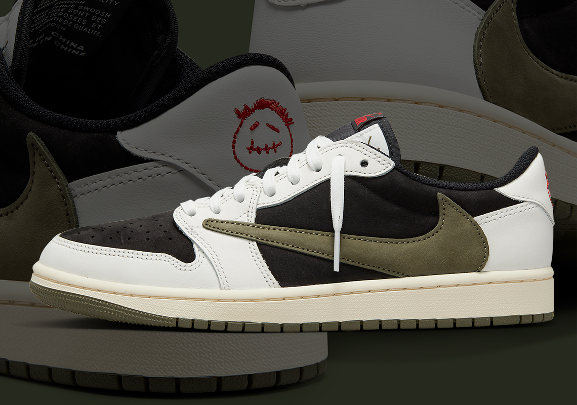 Travis Scott và Jordan Brand phối hợp phát hành đôi giày Air Jordan 1 Low mới: "Olive