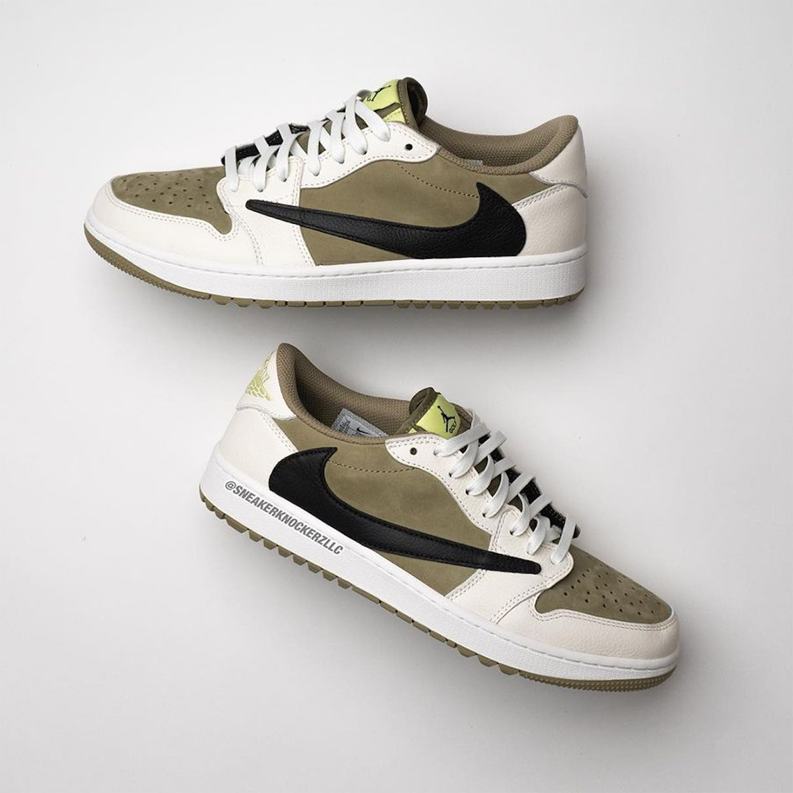 Travis Scott x Air Jordan 1 Low Golf 'Olive': Siêu phẩm đặc biệt sẽ ra mắt vào mùa thu này! - 4