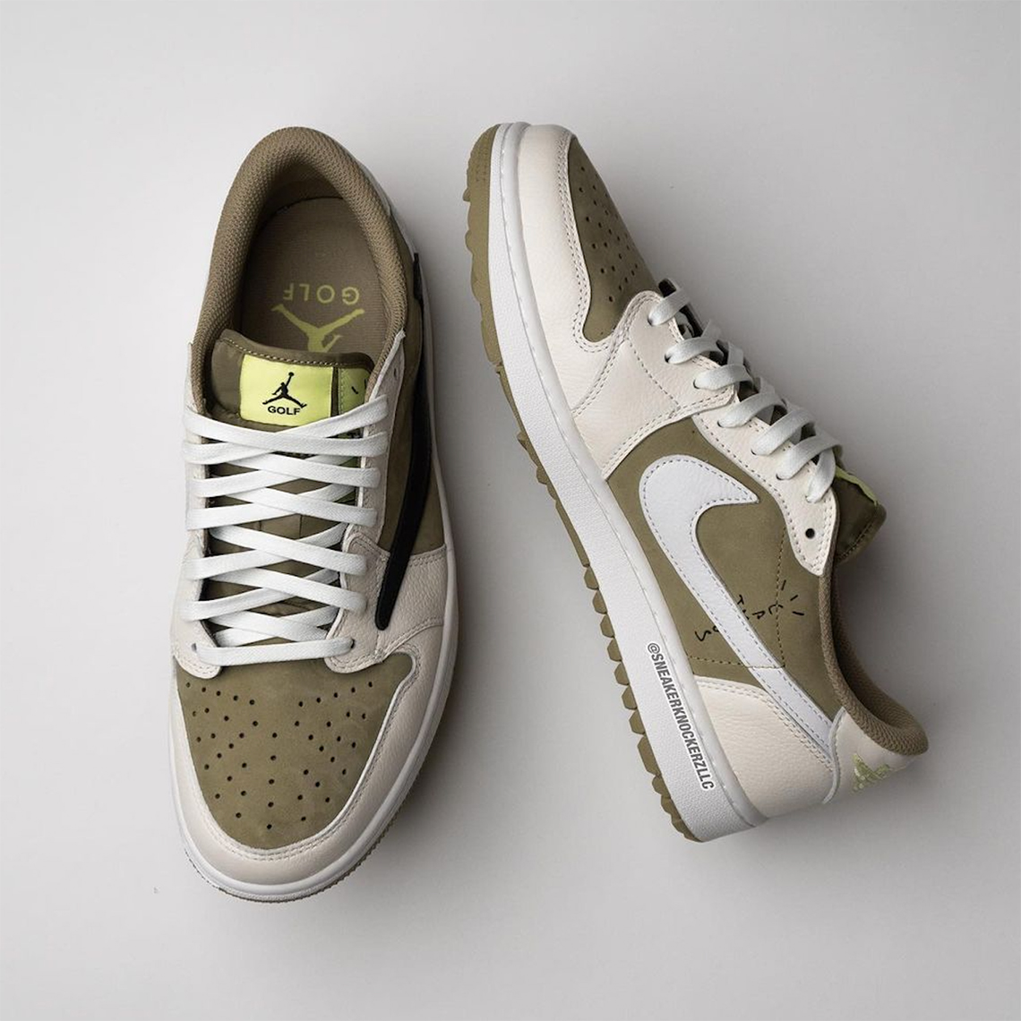Travis Scott x Air Jordan 1 Low Golf 'Olive': Siêu phẩm đặc biệt sẽ ra mắt vào mùa thu này! - 5