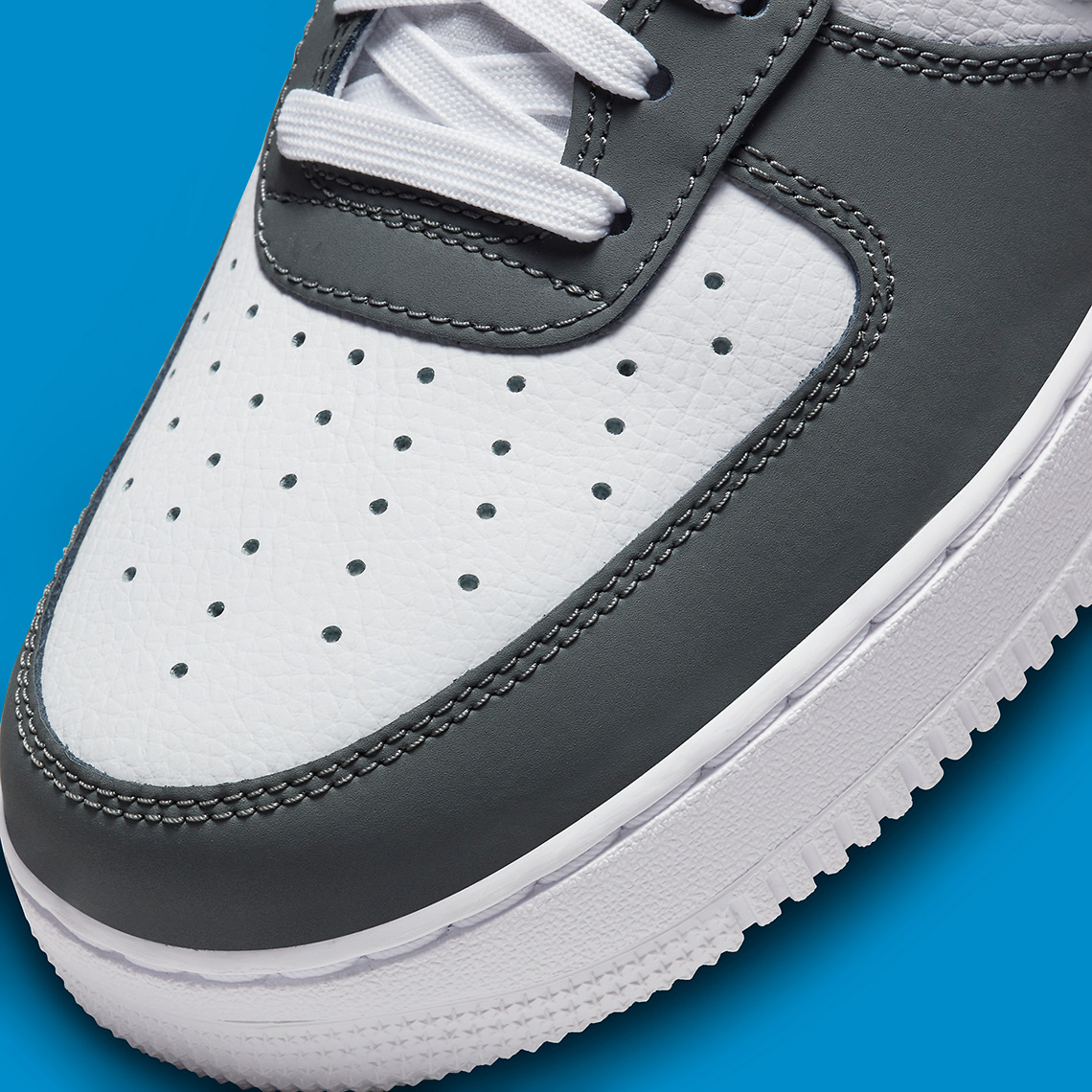 Xám và màu xanh lam trên Nike Air Force 1 Low - 6